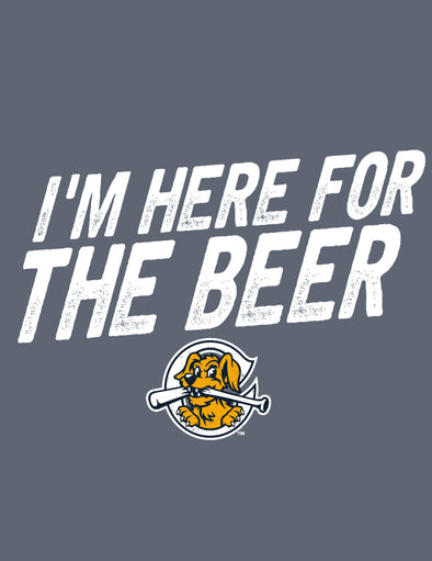 Charleston RiverDogs I'm Here For The Beer Navy Tee