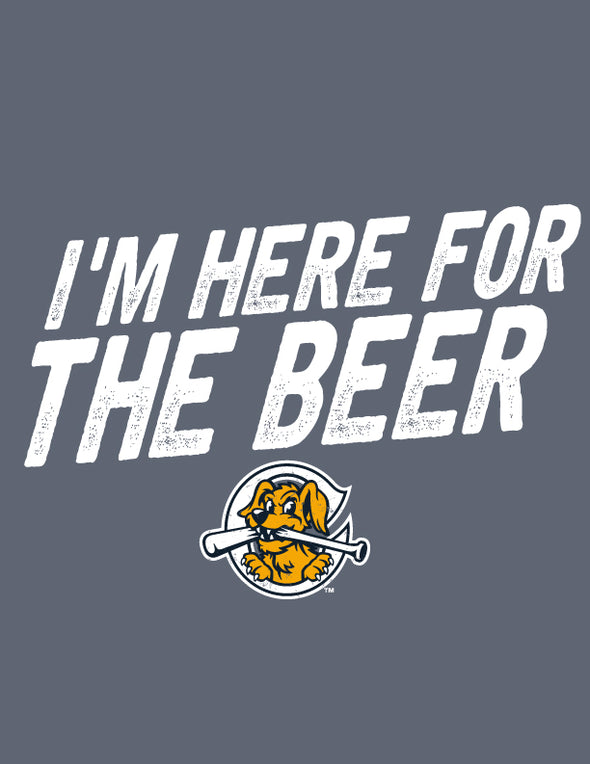 Charleston RiverDogs I'm Here For The Beer Navy Tee