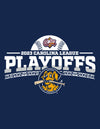 Charleston RiverDogs 2022 & 2023 Back-to-Back-to-Back Playoffs Tee & RiverDogs Championship Commemorative Bundle