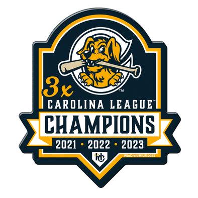Charleston RiverDogs Carolina League 3x Championship Magnet