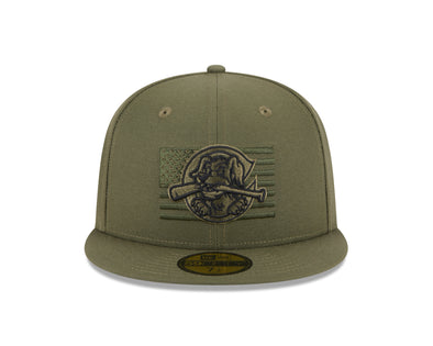 Charleston RiverDogs MLB New Era 2023 Armed Forces Day On-Field Cap