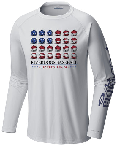 Charleston RiverDogs Columbia Terminal Tackle Flag Shirt