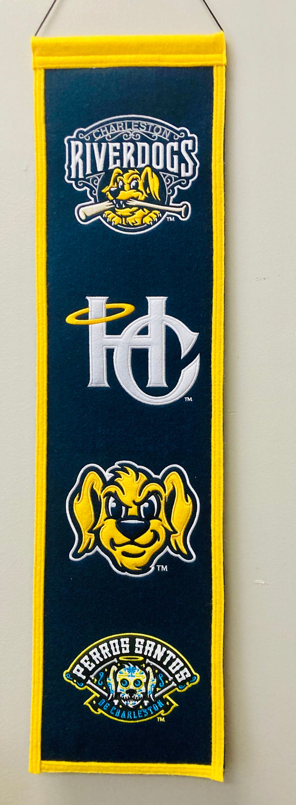 Charleston RiverDogs Official Wool Banner