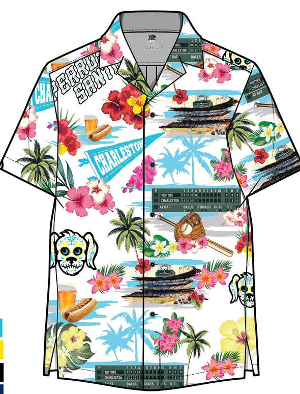 Charleston RiverDogs OT Perros Santos Hawaiian Shirt