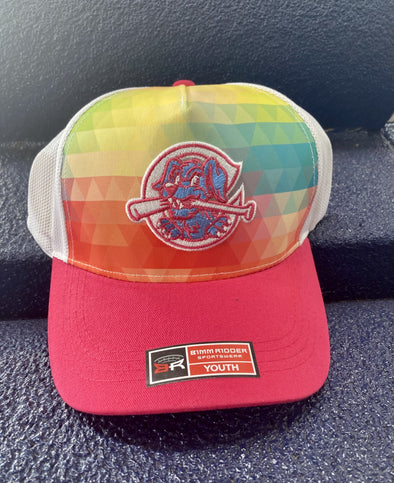 Charleston RiverDogs Bimm Ridder Youth Rainbow Mesh Hat