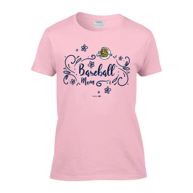 Charleston RiverDogs "Amber" Baseball Mom Pink Tee