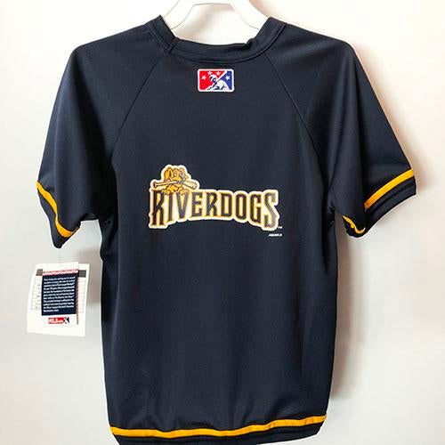 MiLB Charleston Riverdogs Button Front Baseball Jersey Youth Large Sewn  Logos