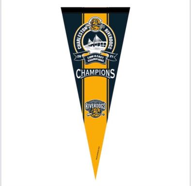 Charleston RiverDogs 2021 Championship Felt Pennant